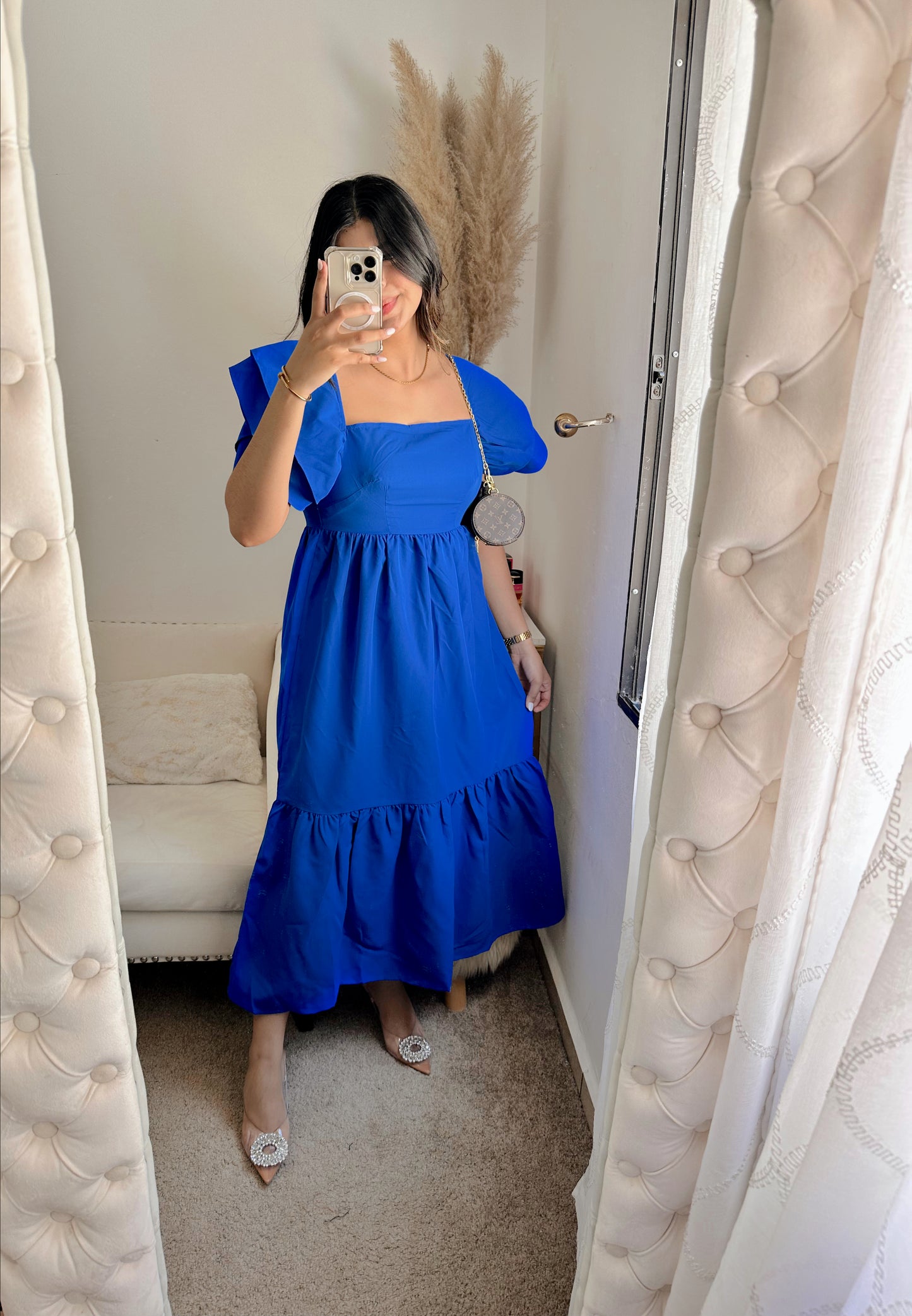 Royal blue maxi dress