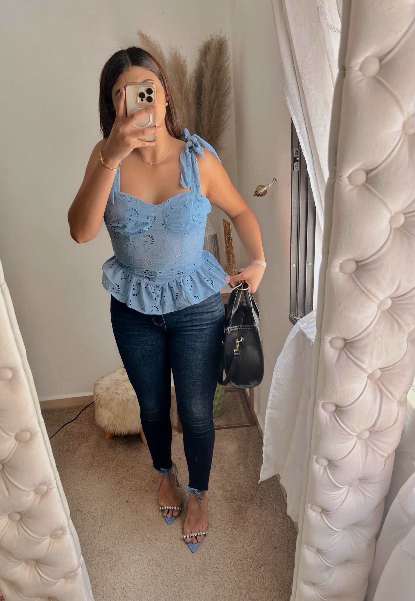 Baby blue blouse