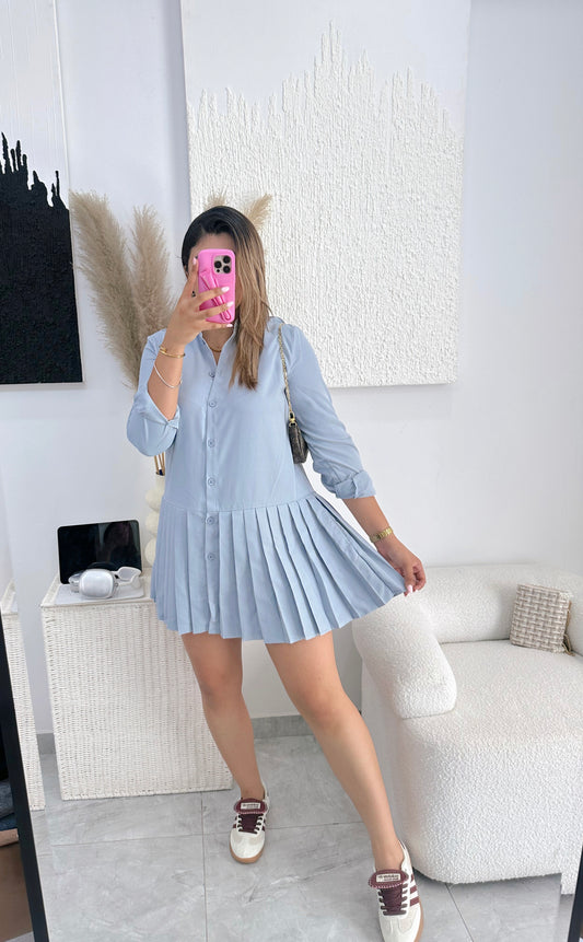 Baby blue dress