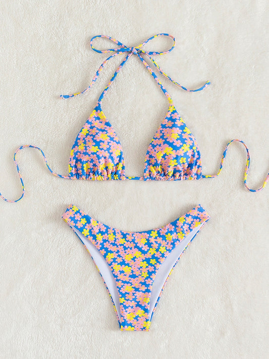 Floral print swimsuit