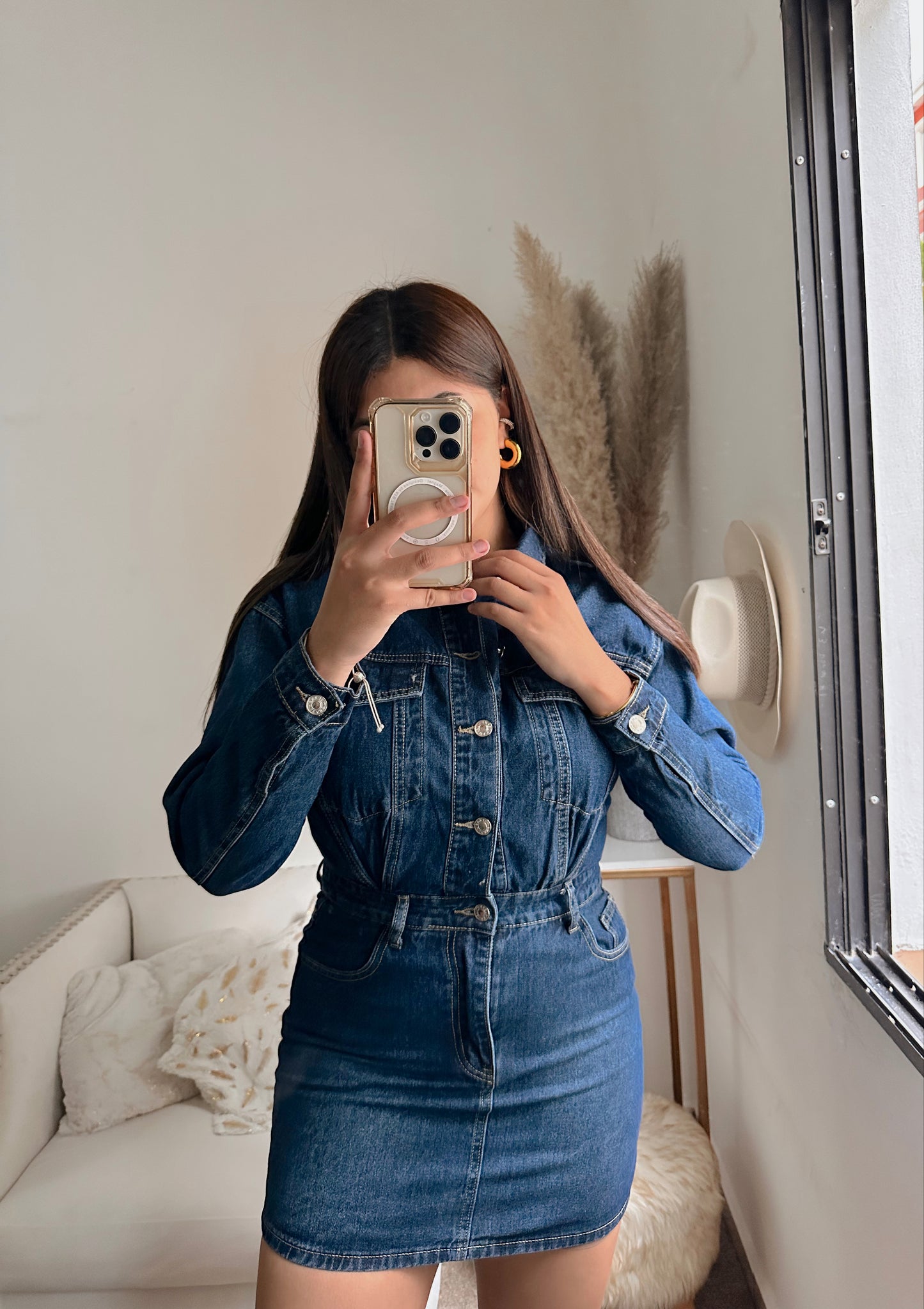 Denim dress