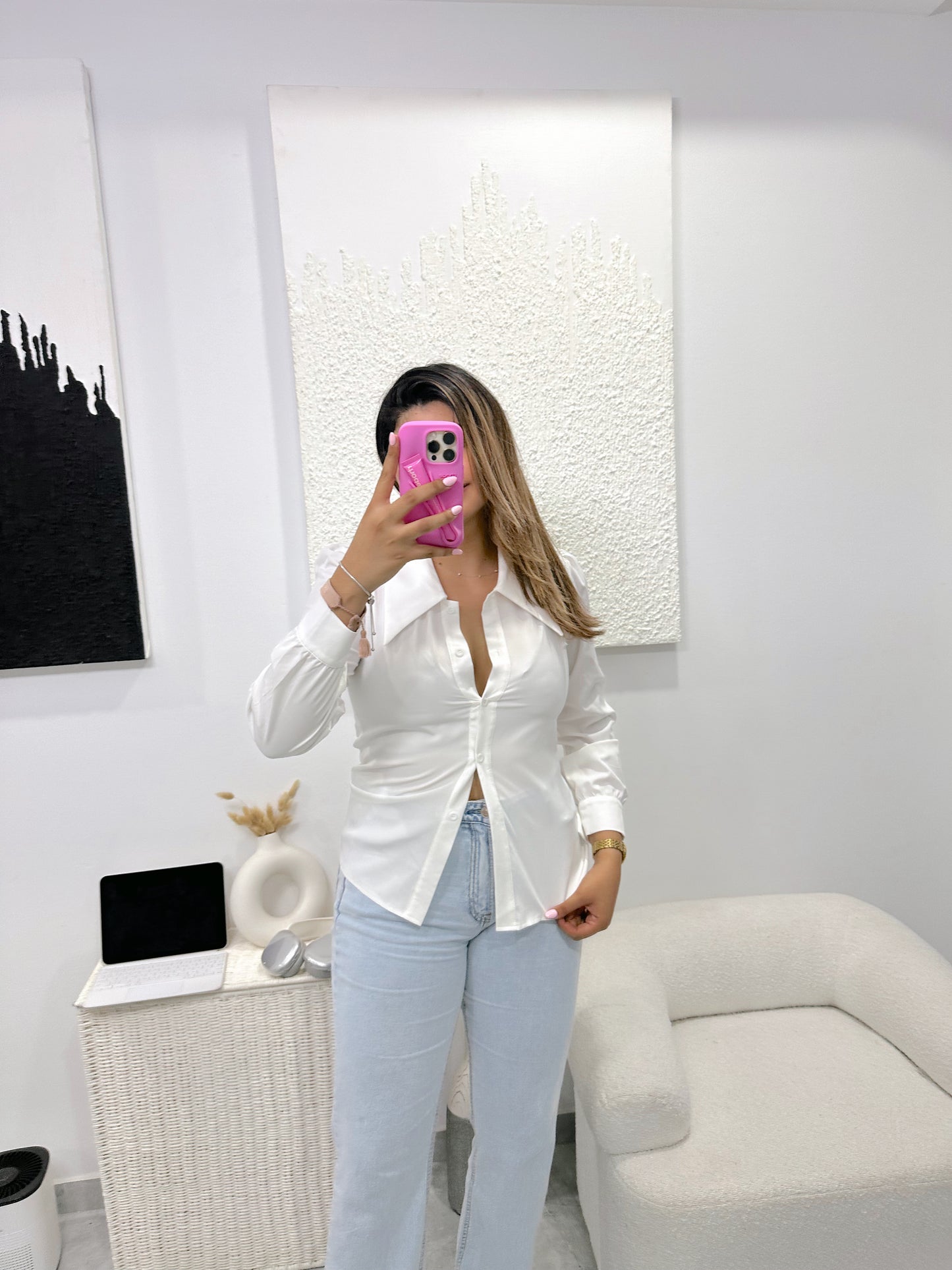 basic white blouse🌸