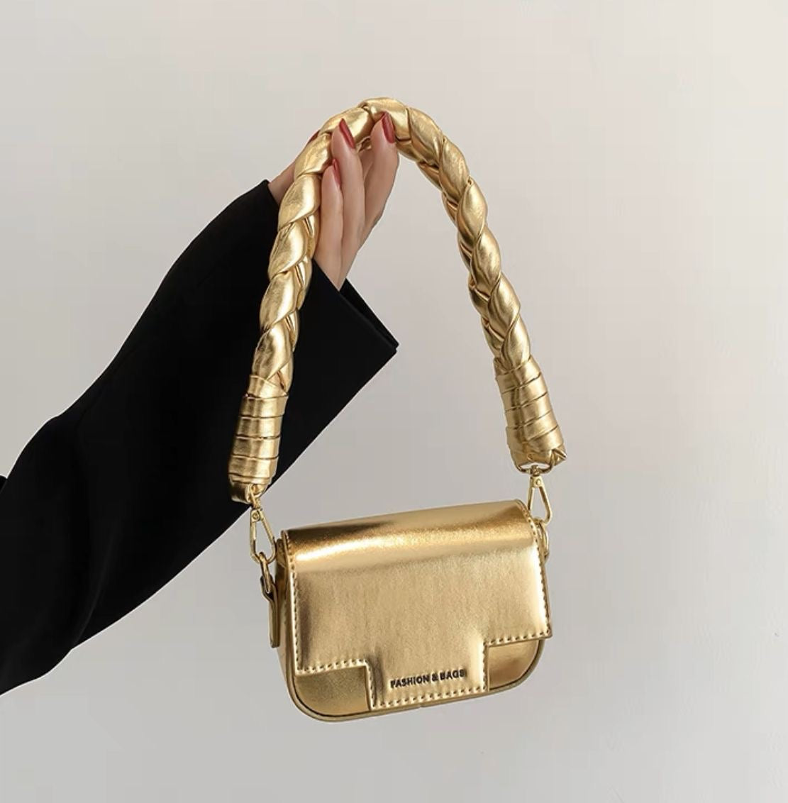 Golden mini bag