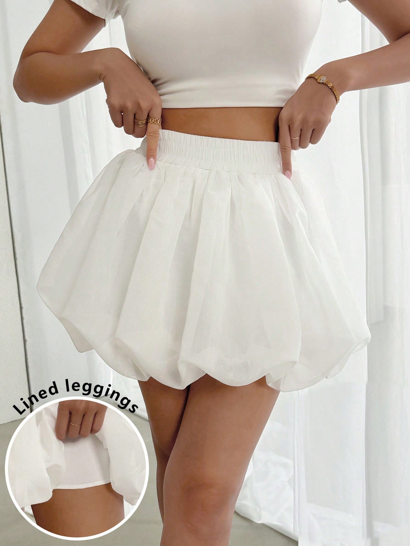 Balloon style skirt