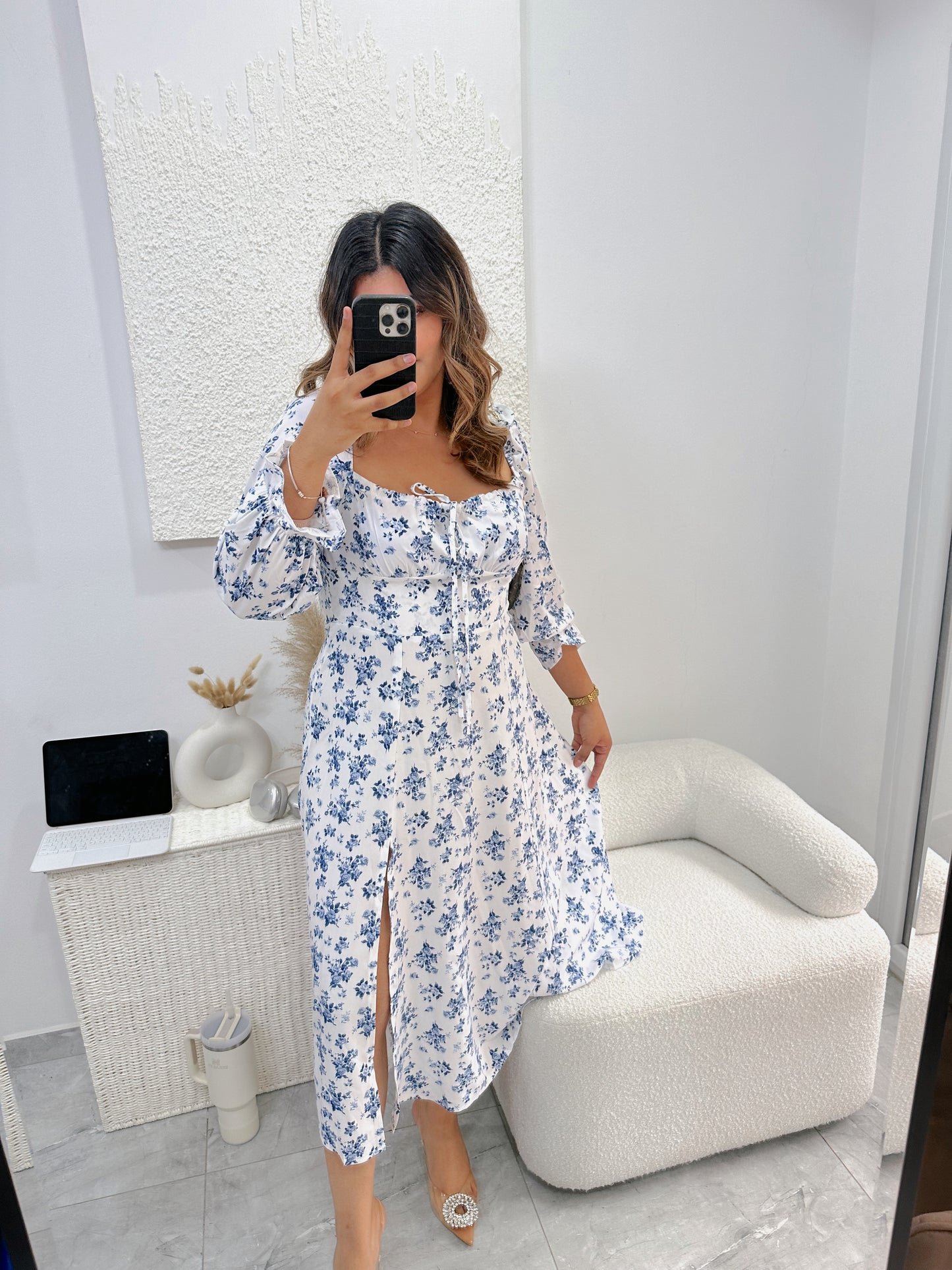 Foral print foral maxi dress🫧