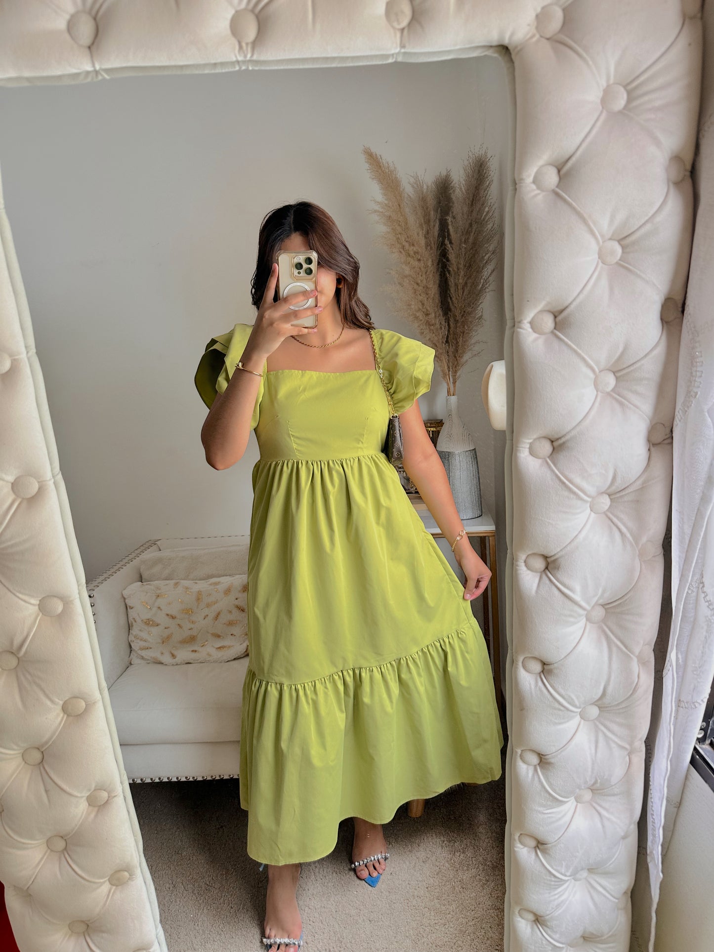 Lime maxi dress